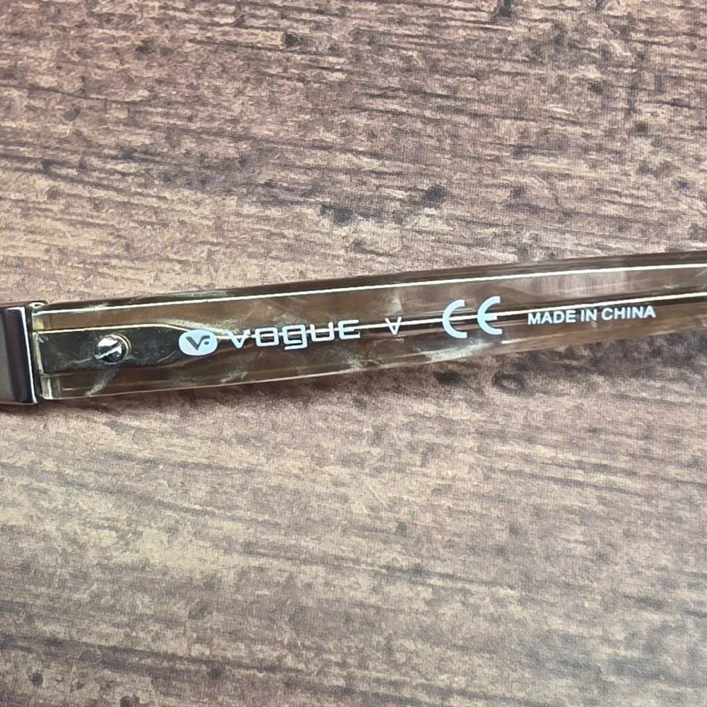 Vogue VO 4034-SB 5019/73 Brown Metal Eyeglass Frames 56-16-135 Rhinestone Trim